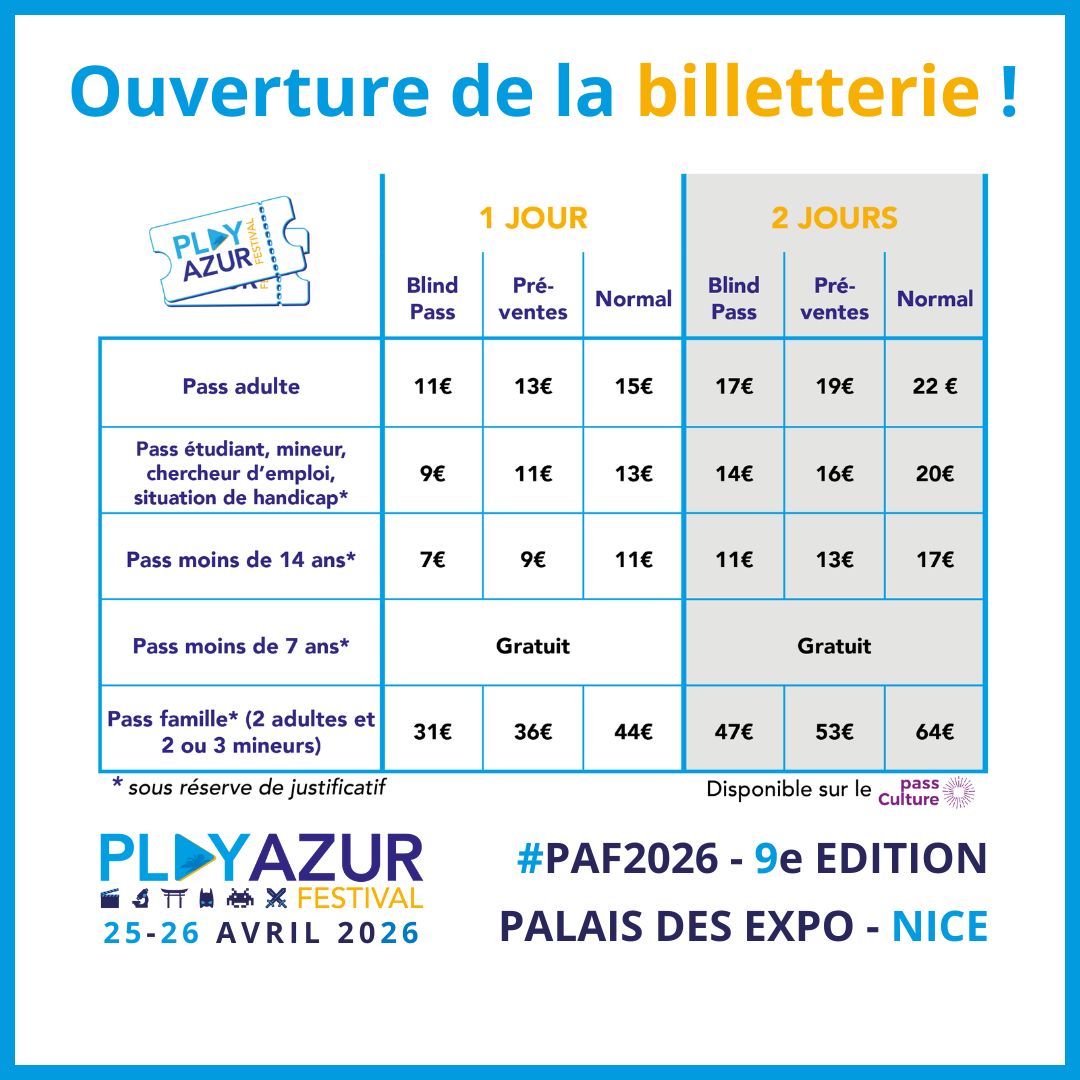 Annonce billetterie PAF2026